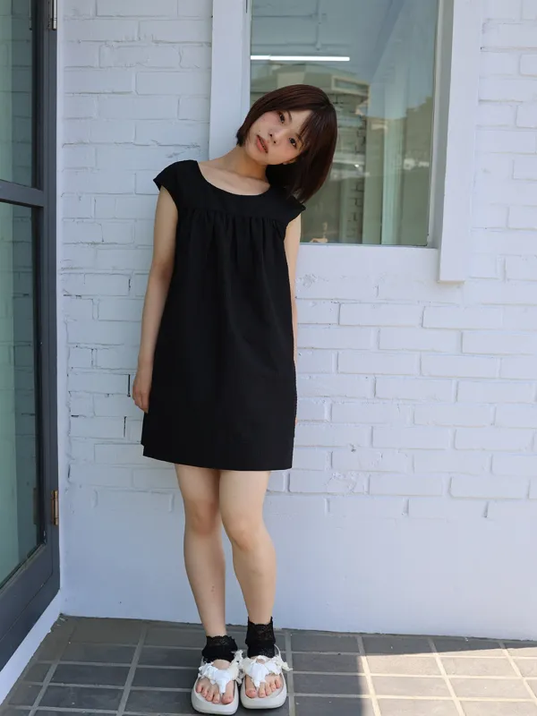 Fairy Sleeve Dress (Black)