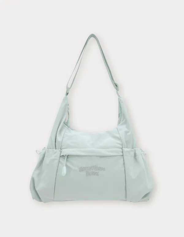PP String Cross Bag - Aqua Blue