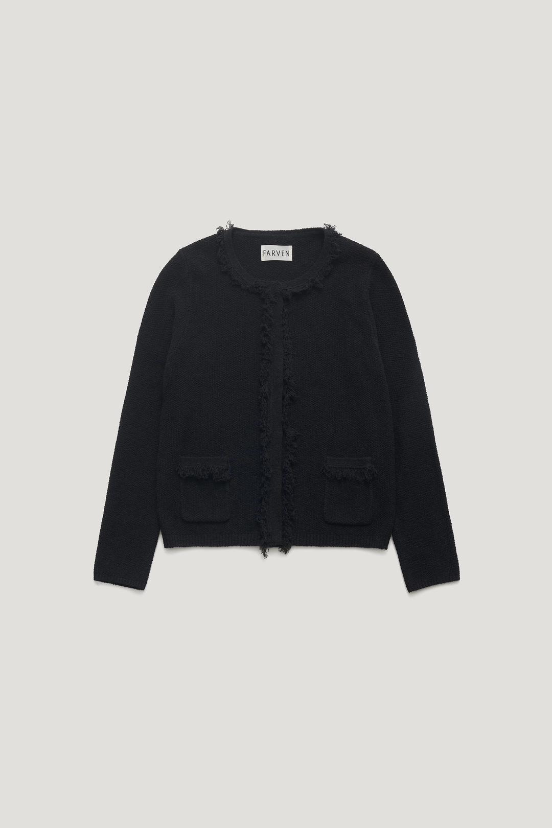 파르벵 HALO TWEED CARDIGAN_BLACK / ₩159,000 상품 이미지 1