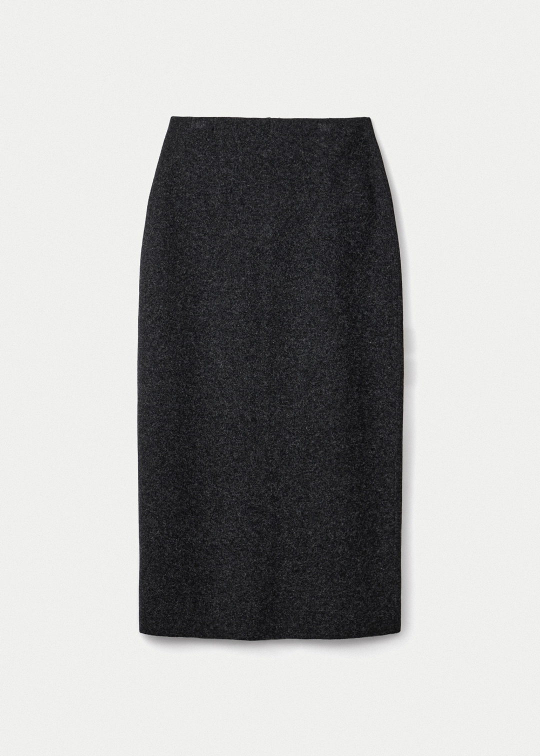 우마뭉 Wool cashmere double faced maxi skirt_Graphite 상품 이미지 1