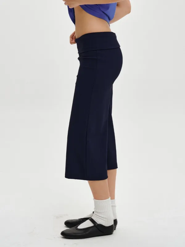 [PLZPROJECT]HAILEY CAPRI PANTS, NAVY
