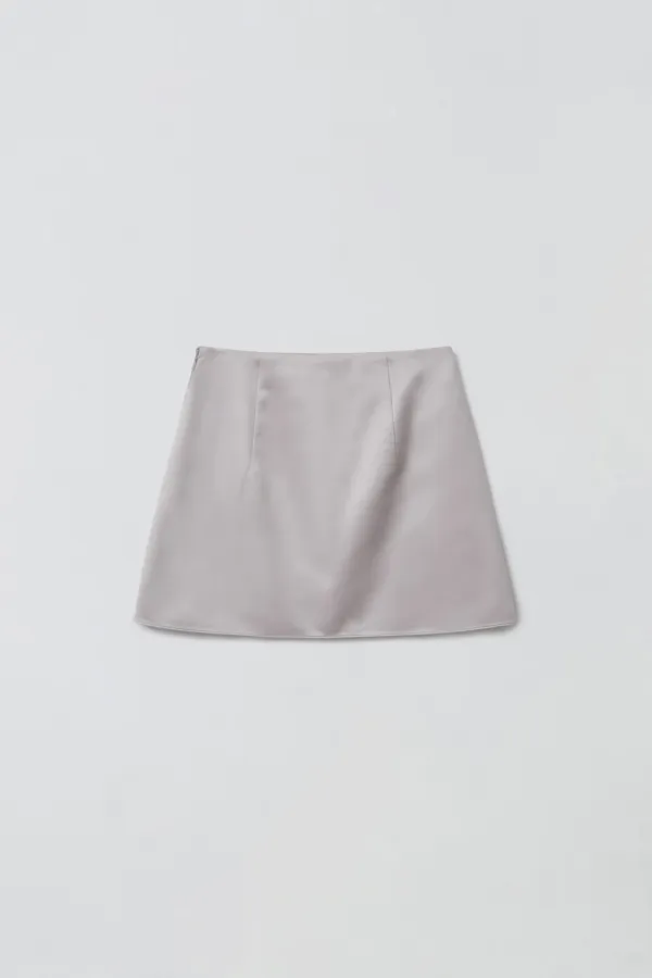 [2차 리오더] SATIN MINI SKIRT_GREIGE