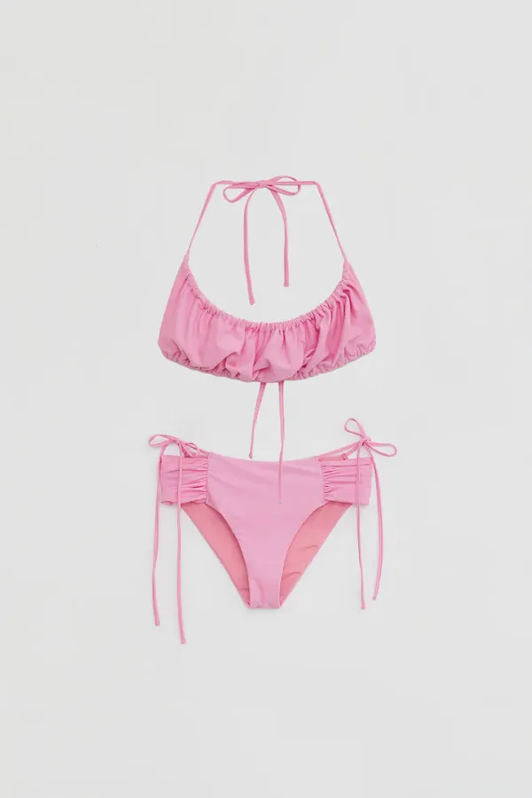 RIBBON SHIRRING BIKINI
