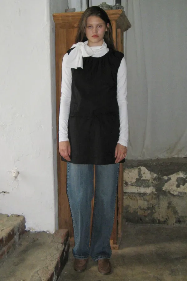 Volume Mini Dress (Black)