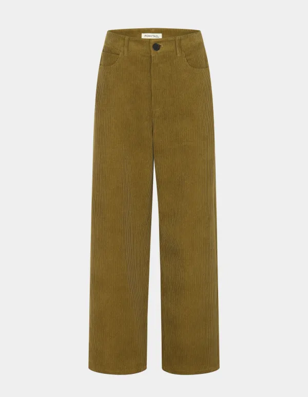 [ 10/7(수) 순차 배송 ] Jean-Luc Corduroy Pants (Moss Green)