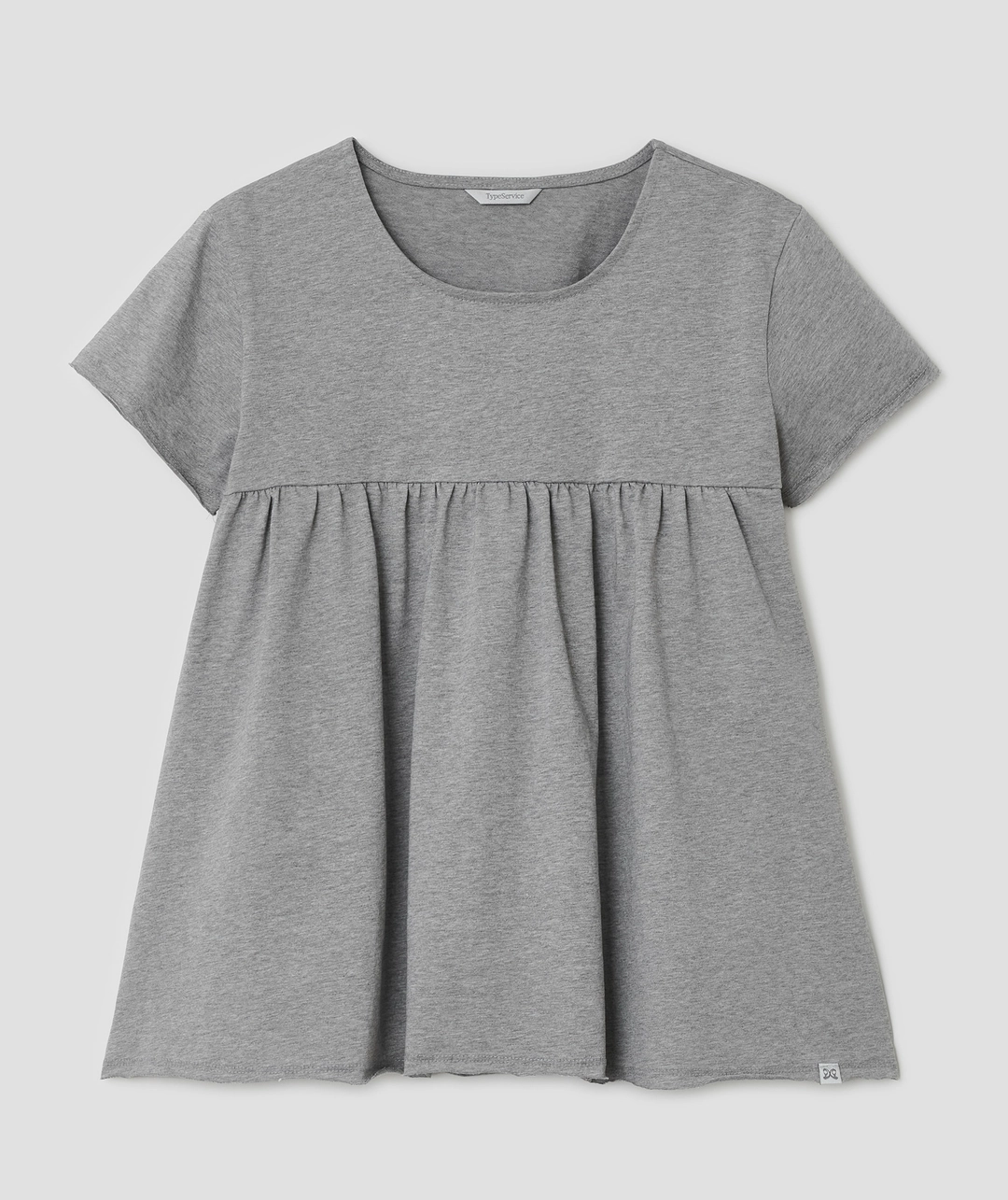 타입서비스 [3차] Gathered Shirring Top [Gray] 상품 이미지 1