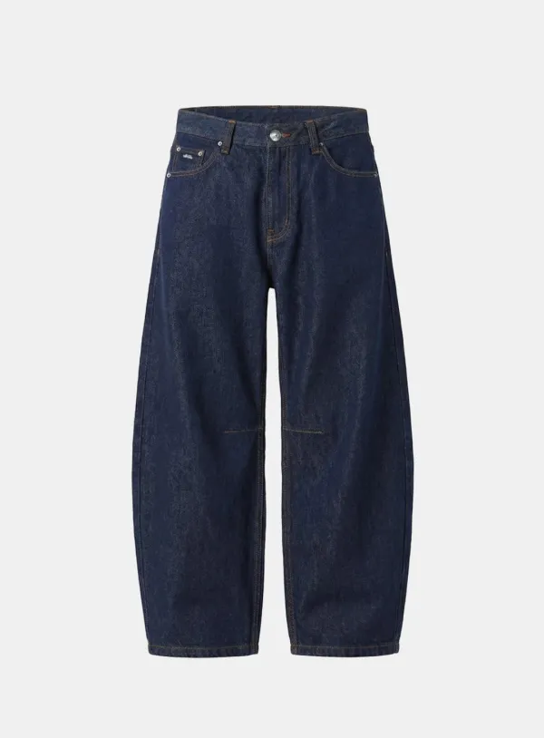 [w-pts26-043] 701 Semi Curved Fit Pants - Denim blue