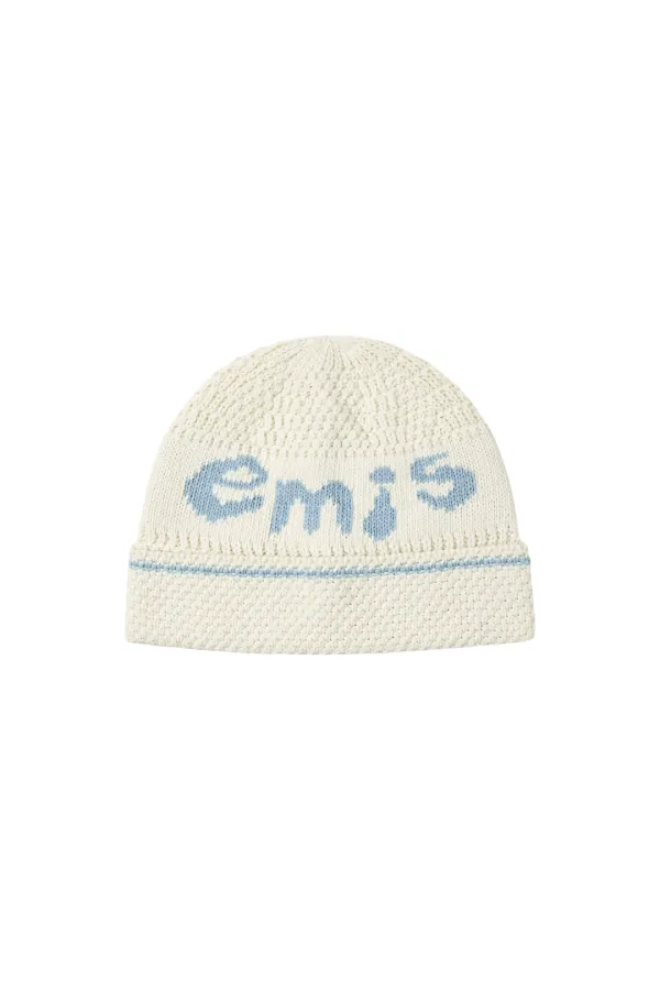 COASTAL LOGO BEANIE-IVORY