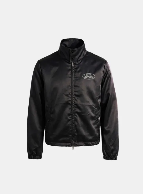 [w-jkt26-027] Mystic Nylon Windbreaker - Black
