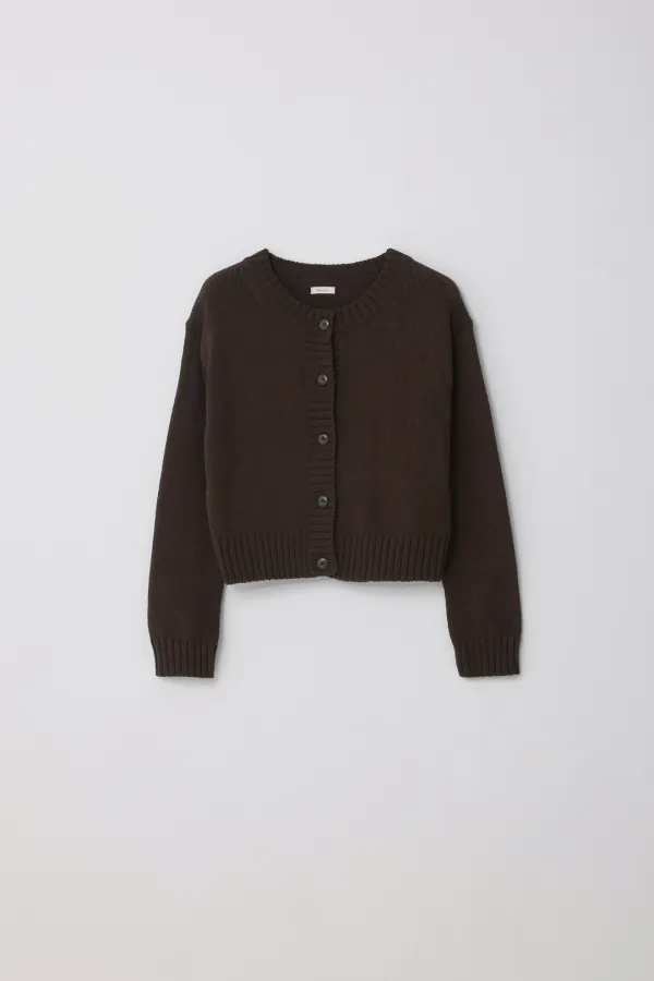 Village Cardigan_Dark Choco