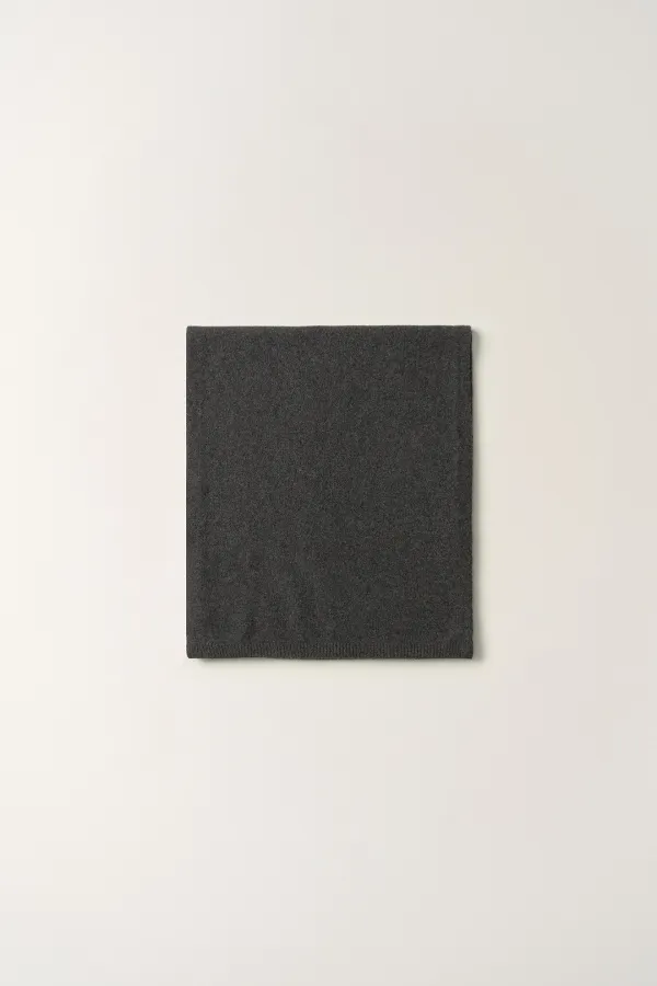 2ND / Bisou baby alpaca muffler (Deep charcoal)
