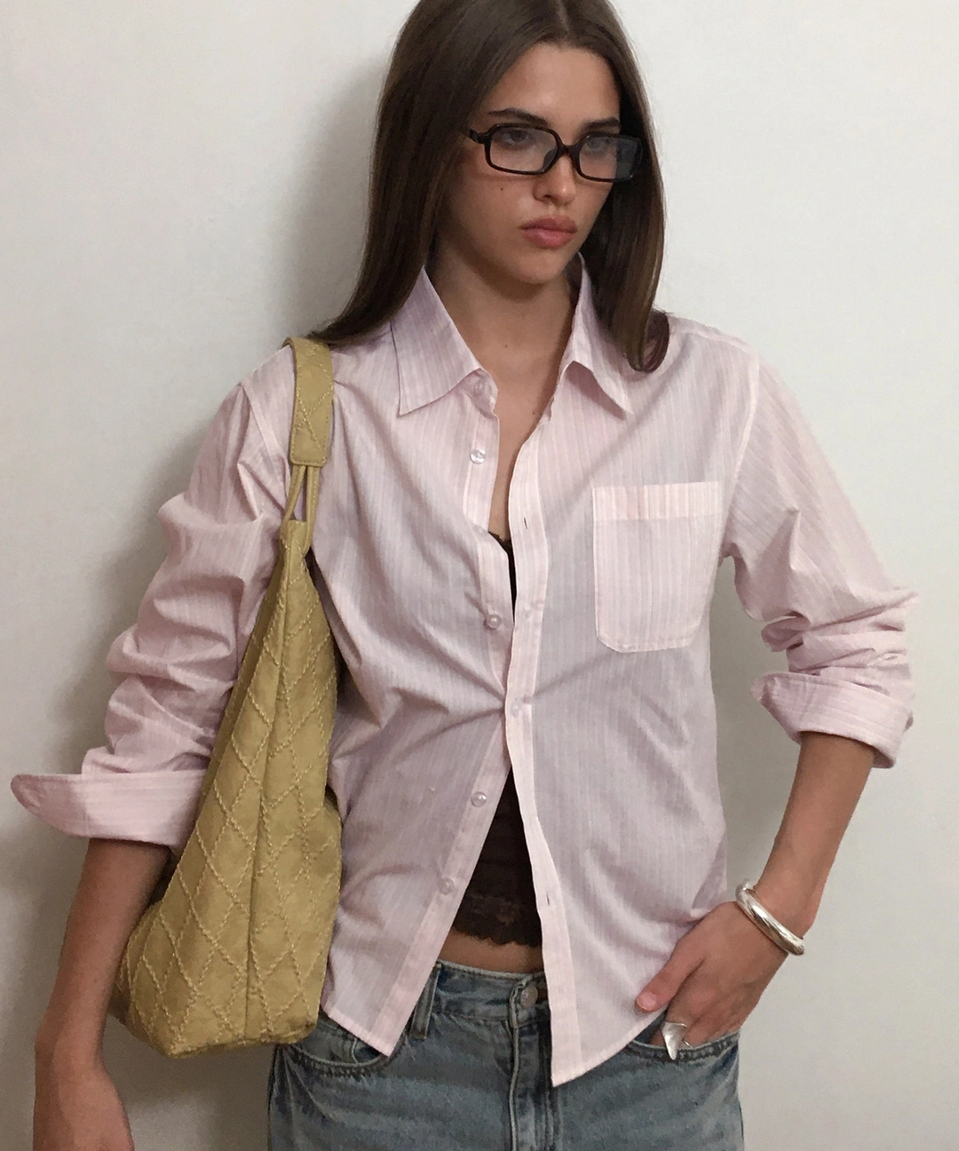비터셀즈 Standard Maya Stripe Shirt-Pink 상품 이미지 2