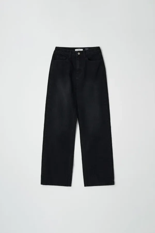 Black loose denim