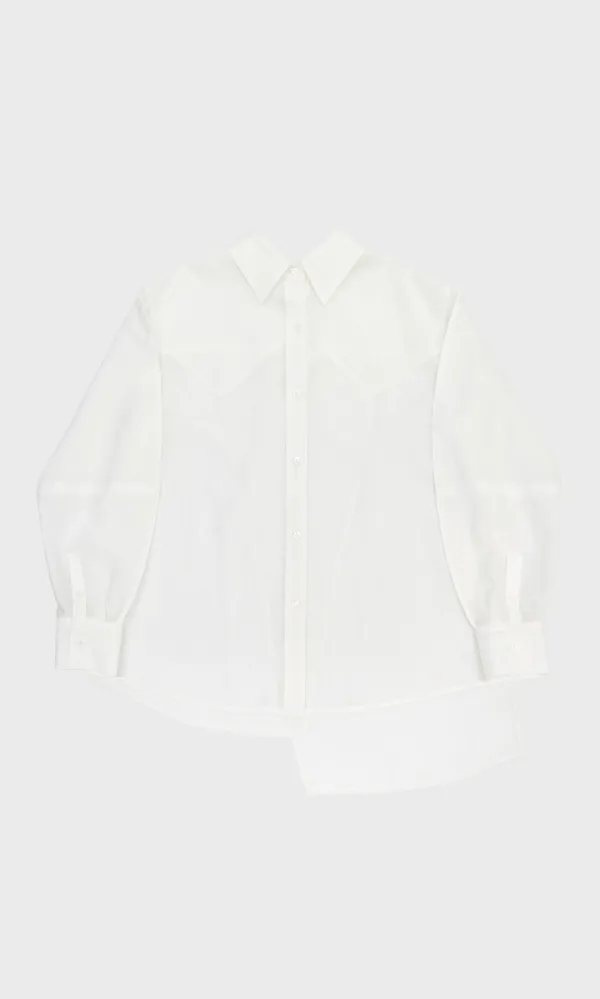 [Best] Two-way Check Shirts_White