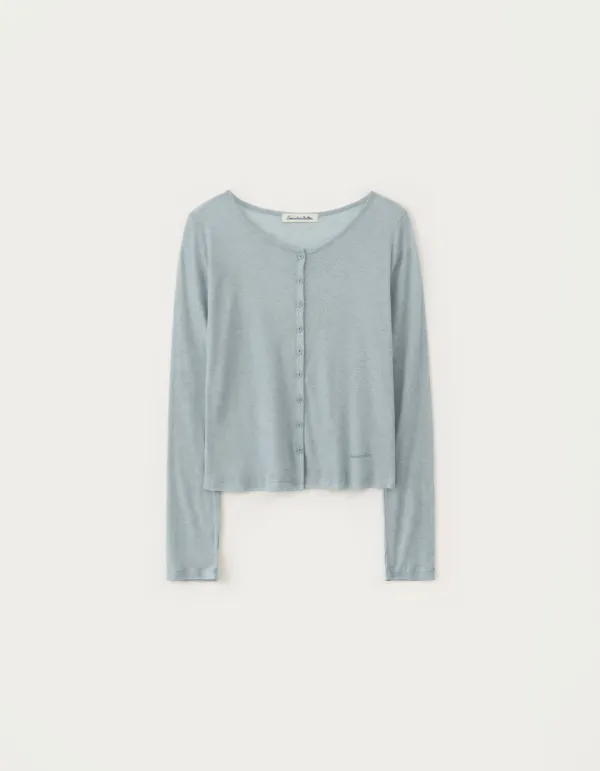 New Lovey Button Cardigan - Light Blue