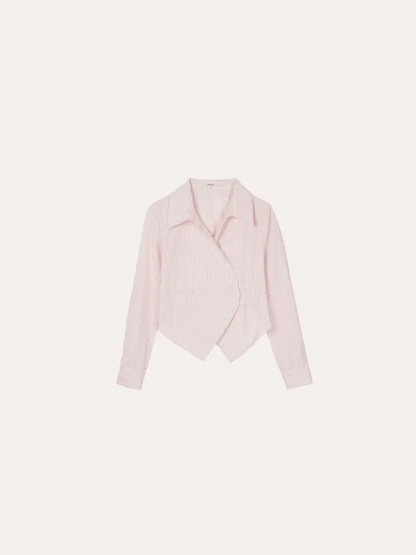 퓨렌 드레이프 블라우스[PINK]*오늘 출발