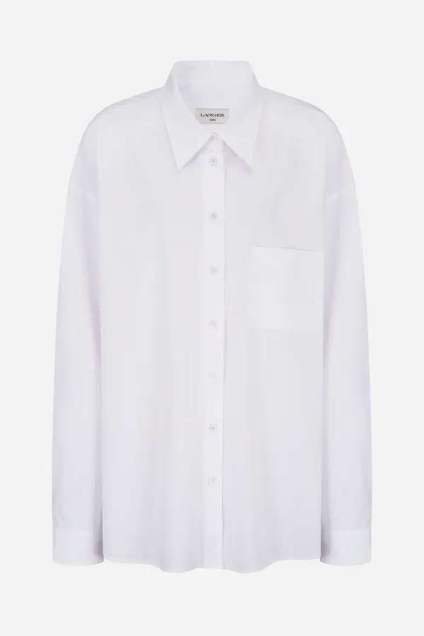 secret cotton padded label shirt