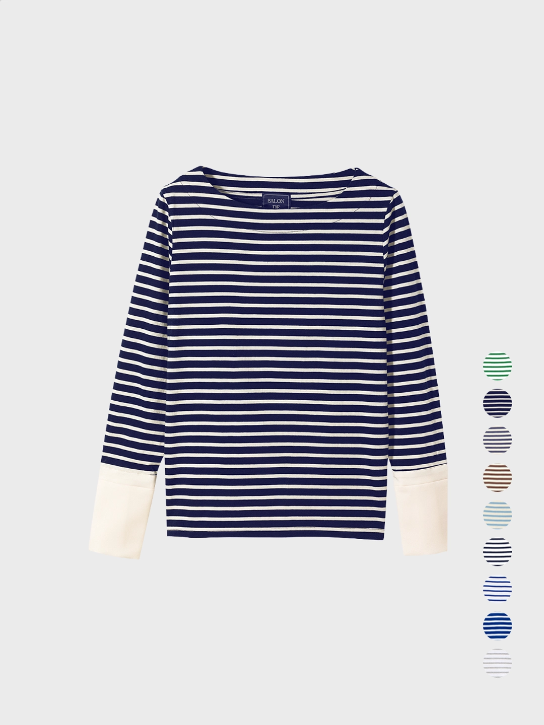 살롱드욘 Stripe Cuffs Tee_ 9 Colors 상품 이미지 2