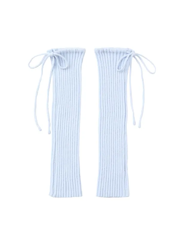 Drawstring Leg Warmer - Sky Blue