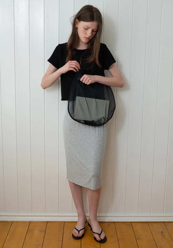Organza hobo Bag (Black)