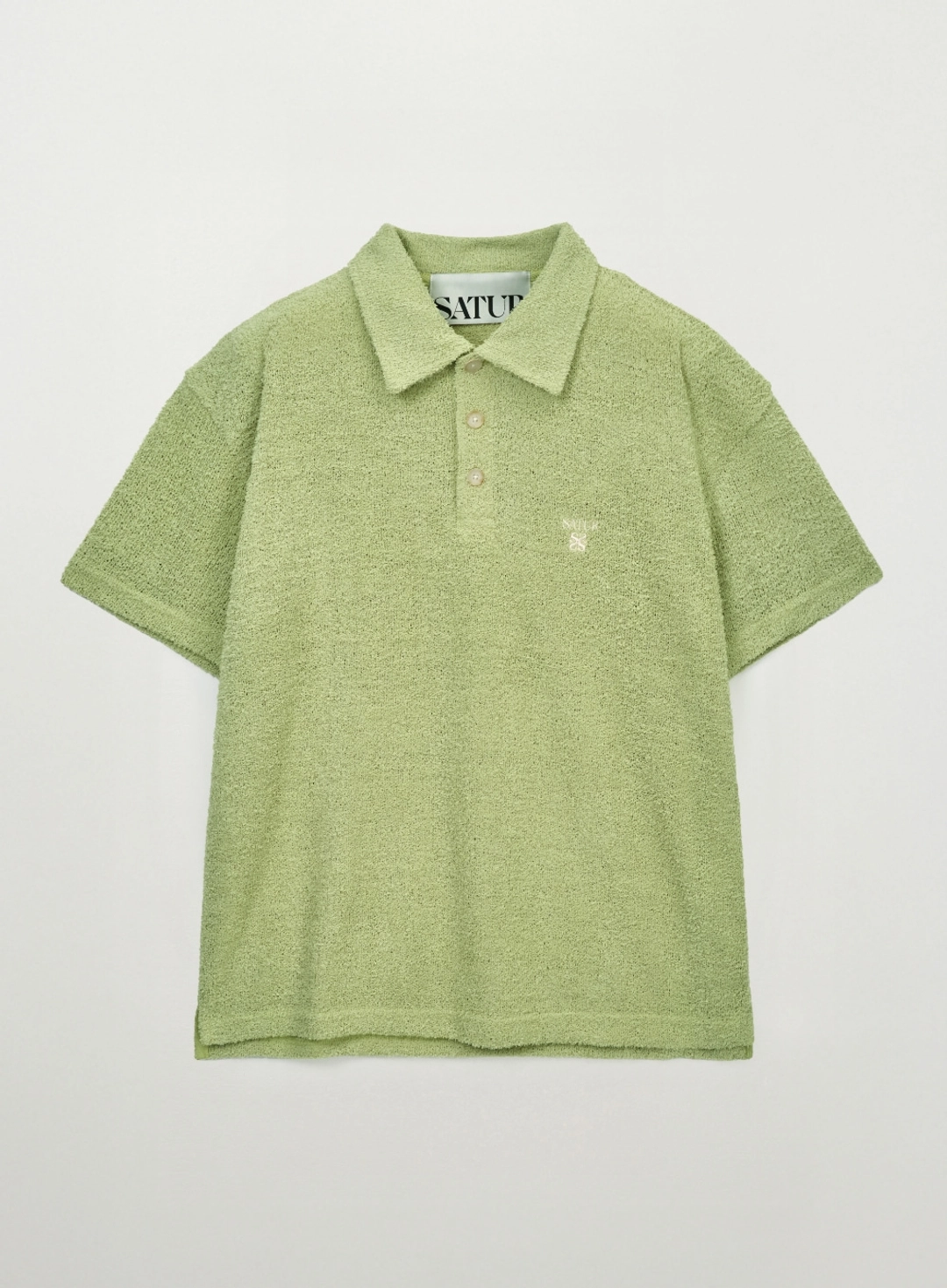 세터 Hairy Collar T-Shirt - Light Green 상품 이미지 1