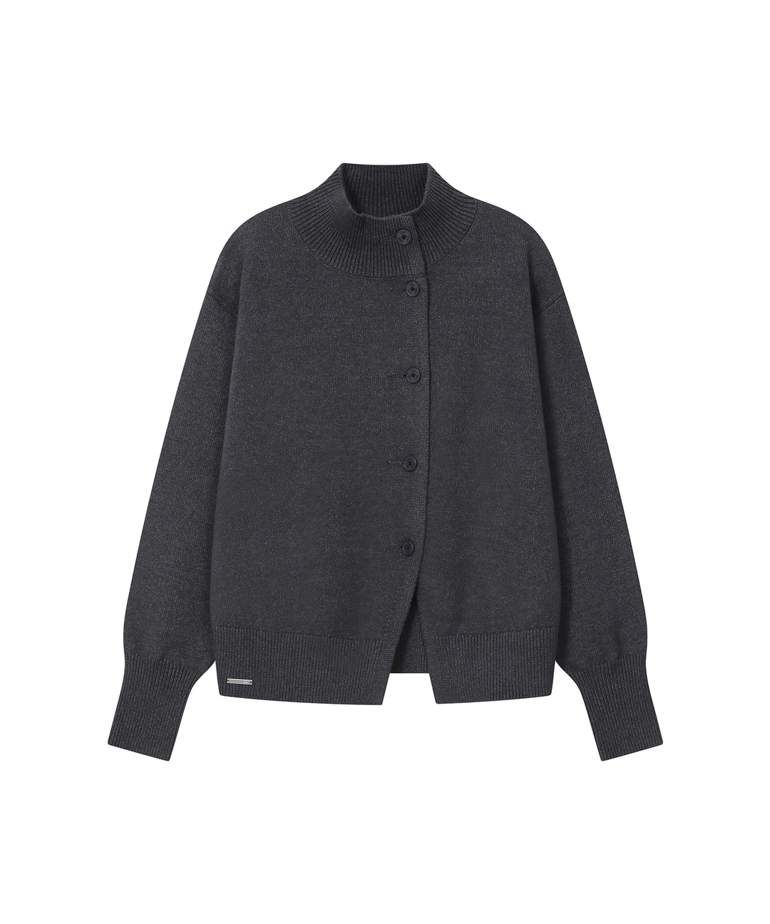 미세키서울 High neck knit cardigan CHARCOAL 상품 이미지 1