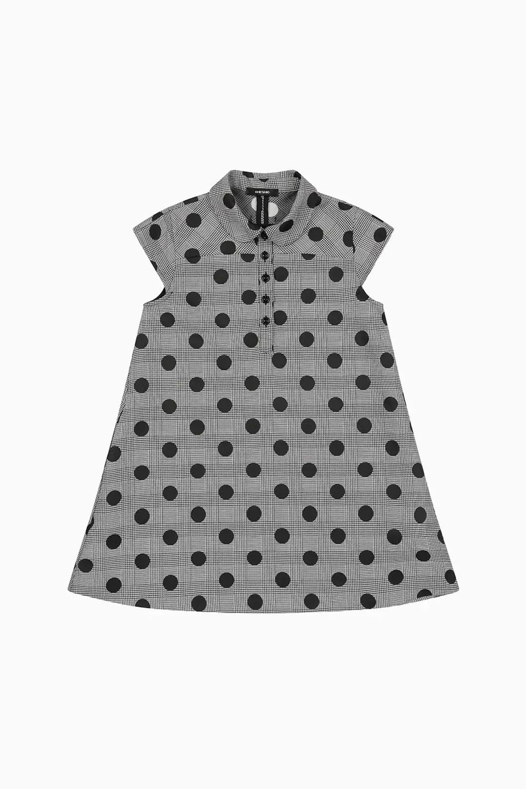 오헤시오 DOT A-LINE MINI DRESS, BLACK 상품 이미지 3