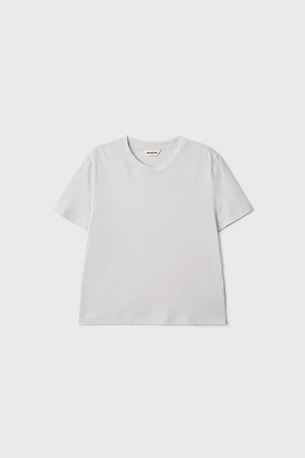 Organic Short T-Shirt (Light Gray)