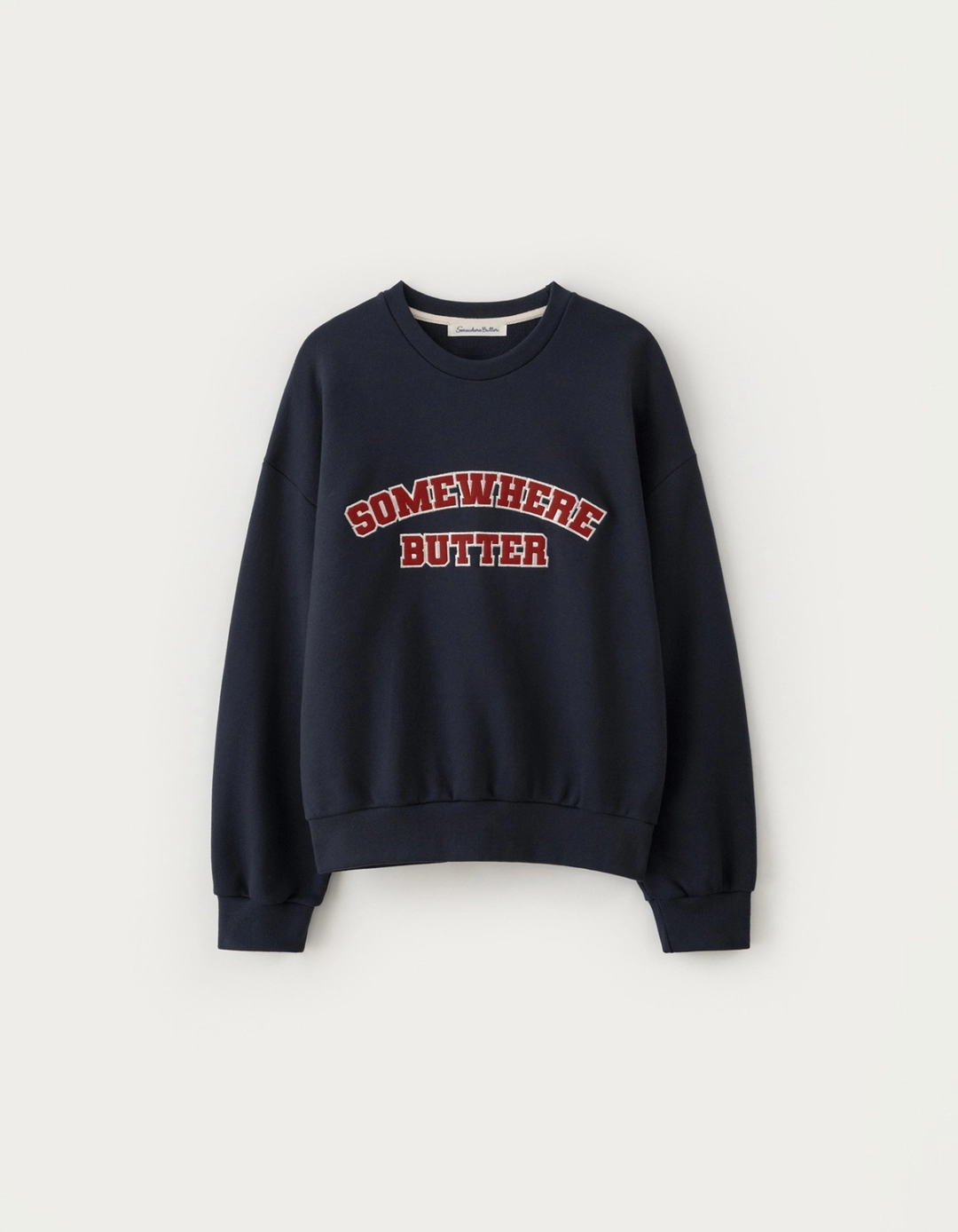 썸웨어버터 Square Logo Sweatshirt - Navy 상품 이미지 1