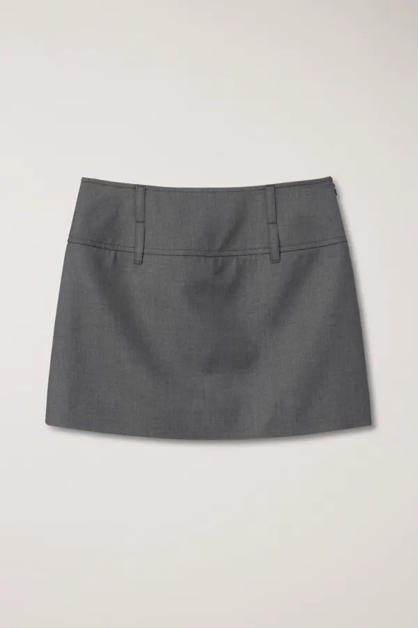 MICRO MINI SKIRT GREY_UDSK6A205G2
