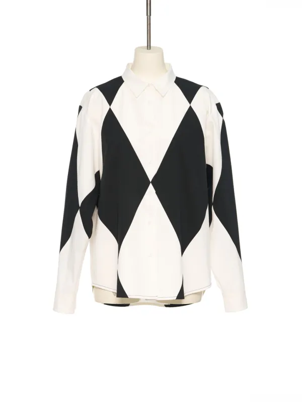 FW25 DIAMOND PATTERNED SHIRT