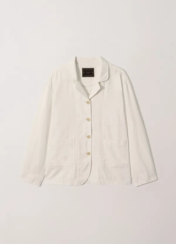 Cotton Linen Light Jacket (Ivory) Fabric from Japan