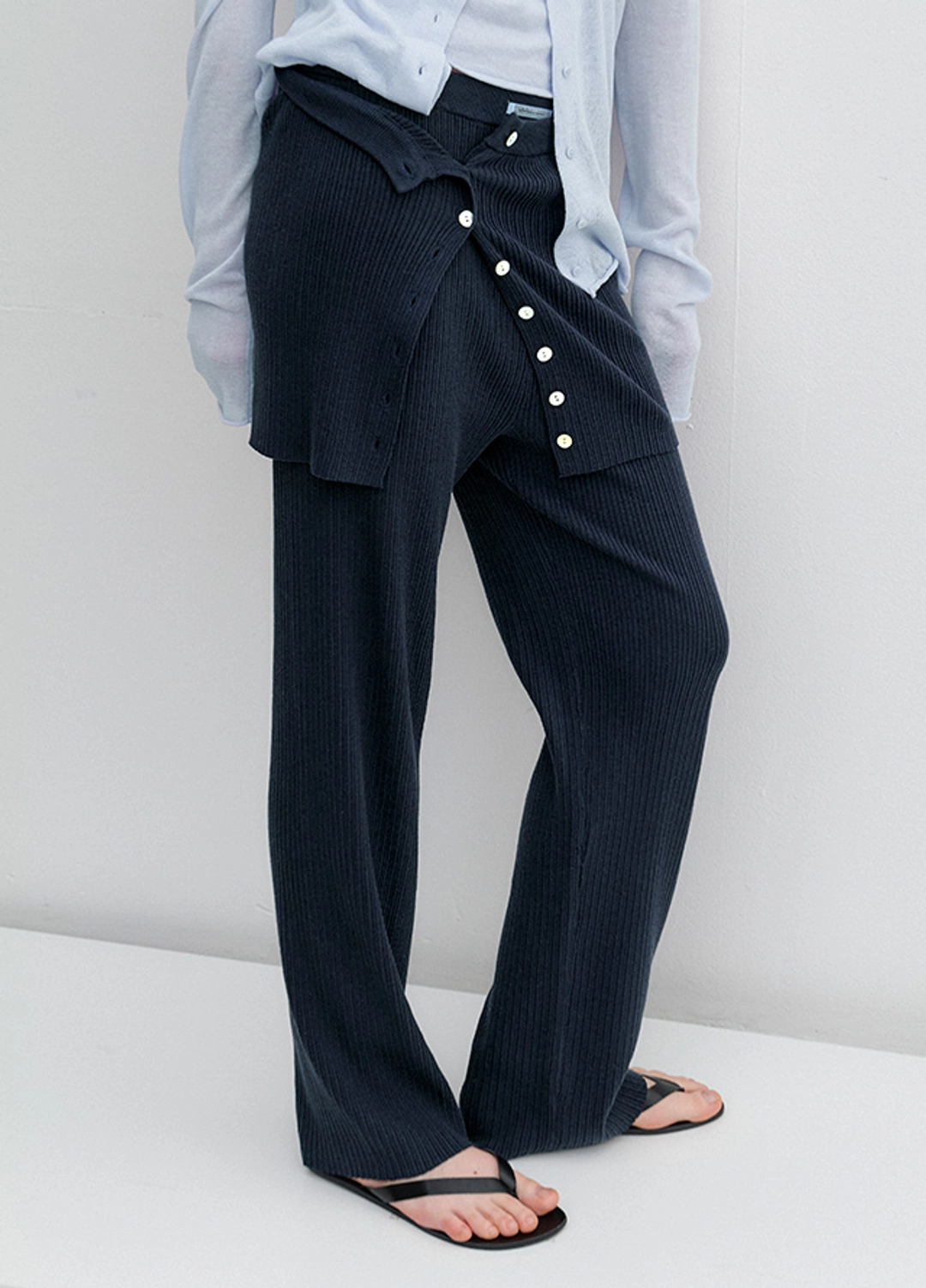 아뜰리에 나인 (PT-5744)AN MULTI USED BUISTIER SET KNIT PANTS S 상품 이미지 1