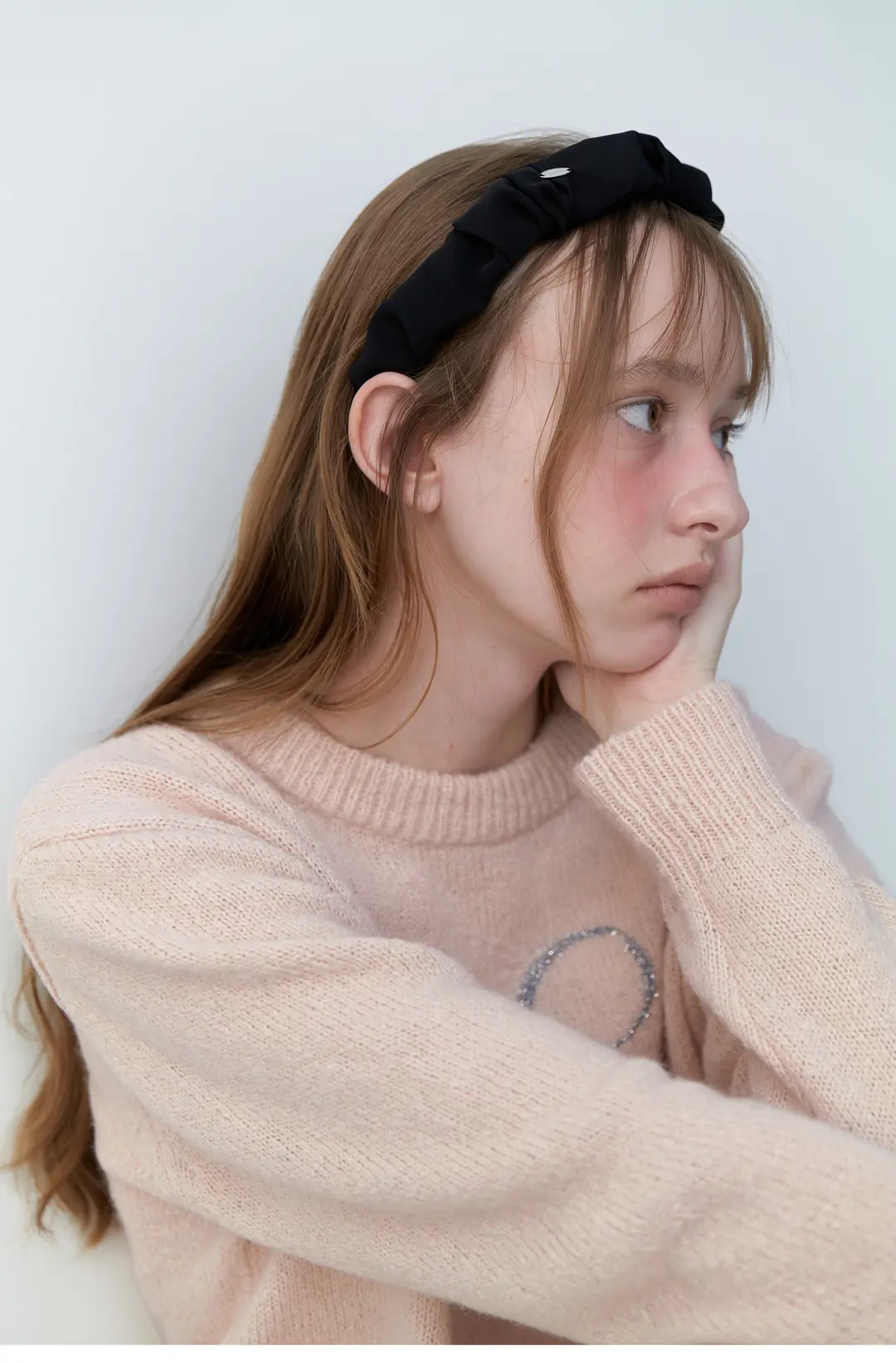 순수 Wrinkle Hair Band (Black) 상품 이미지 1