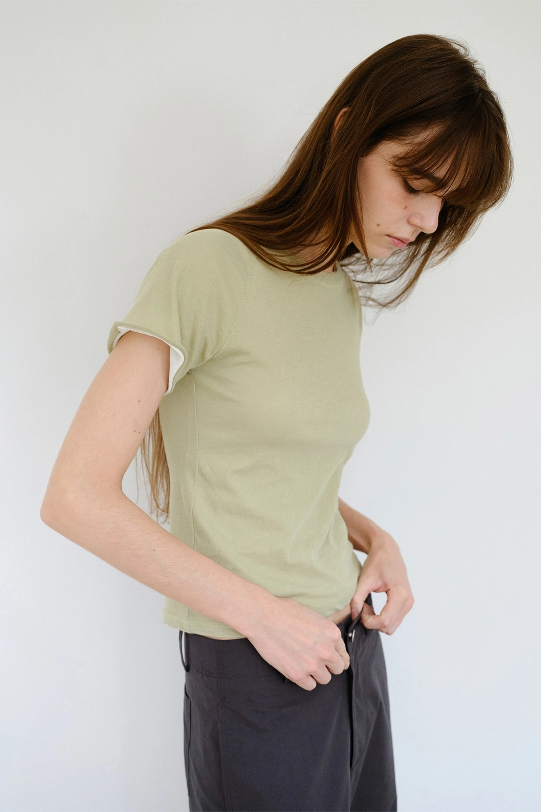 더릴 Vintage Raglan Tee_Olive 상품 이미지 2