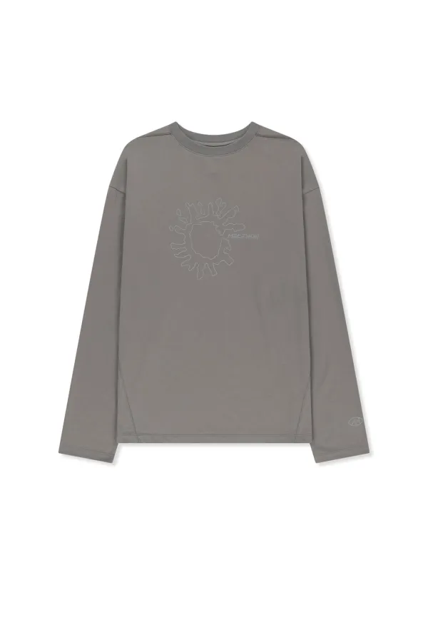 MATIN PACE SUNBURST GRAFFITI COVERED TOP IN CHARCOAL