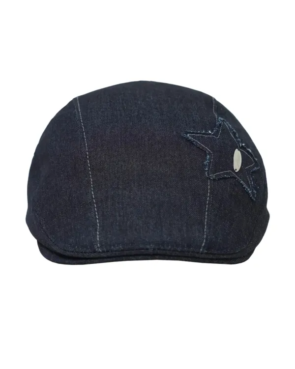Y2K Hunting Cap (Blue Denim)