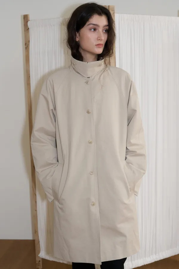FOLD HALF TRENCH_beige