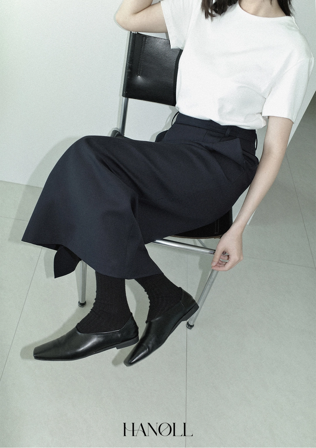 한올 Grow Skirt (Navy) 상품 이미지 2
