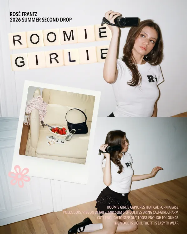 Tiny Dot Trim T-shirt [Ivory]