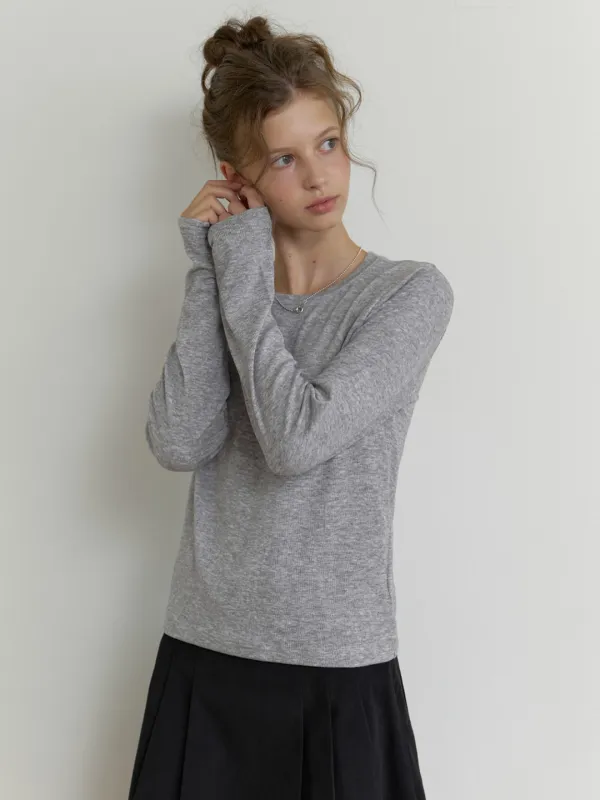 Oli layered t-shirt (gray)