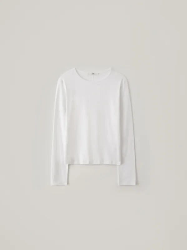Supima Ribbed Top - Ivory