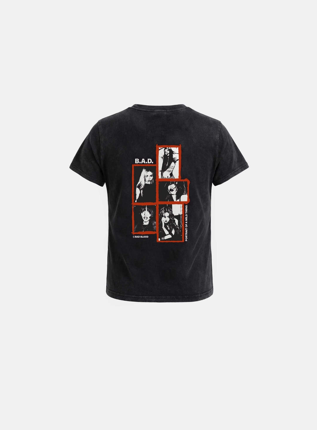 배드블러드 [w-tee26-135] B.A.D. Frame Gals Short Sleeve T-Shirt - Black 상품 이미지 2