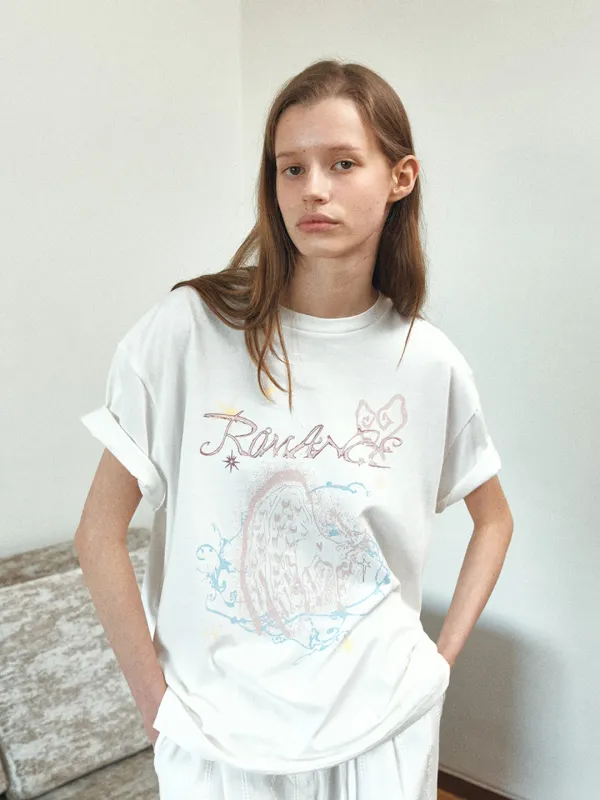TIR ROMANCE HALF SLEEVE TOP_WHITE