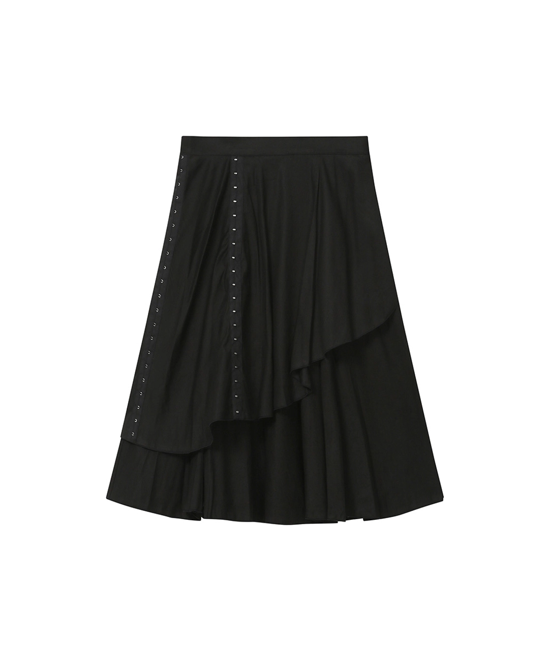 미세키서울 Hookandeye trim skirt BLACK 상품 이미지 1