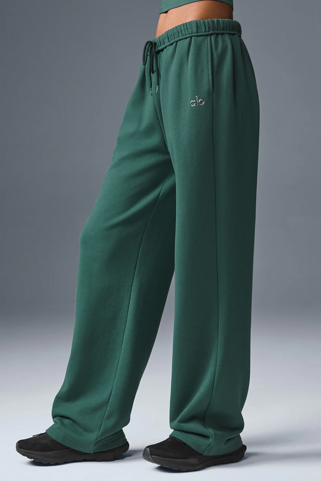 알로요가 Accolade Straight Leg Sweatpant - Winter Ivy 상품 이미지 3
