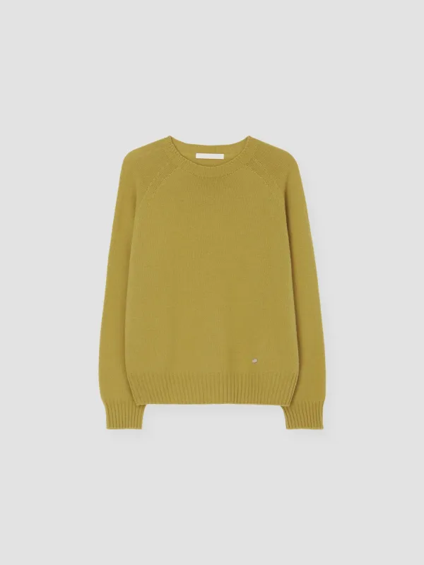 CASH MERINO WOOL ROUND KNIT_MUSTARD_OE3C2CKN90MST