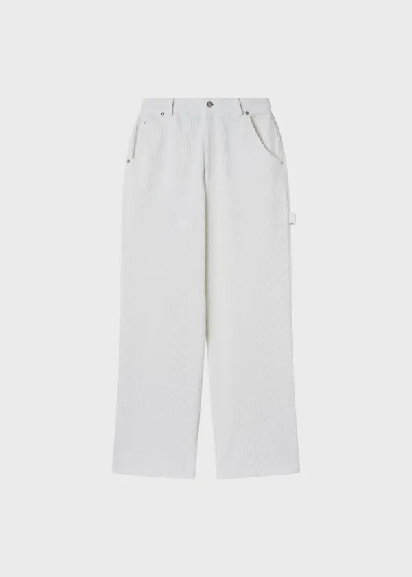 PRetty Corduroy Painter Pants Winter White