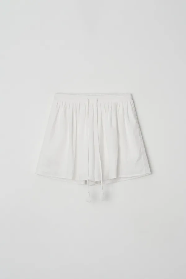 bruno tassel shorts (ivory)