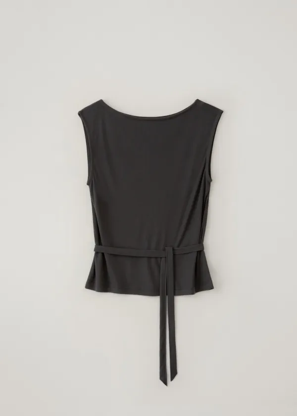 Tactile strap top (inked charcoal)